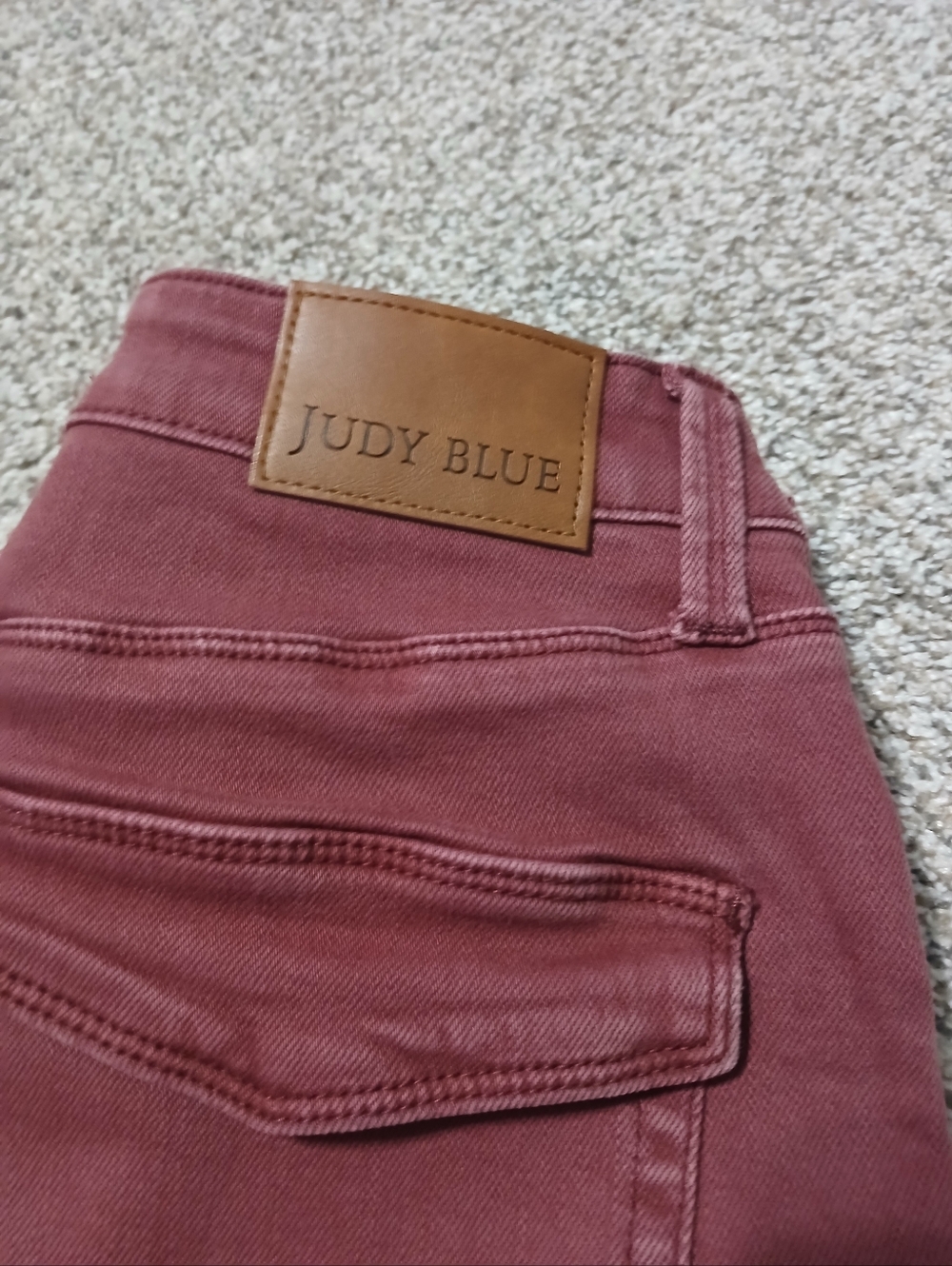 Judy Blue High-Rise Straight Leg Pants in Burgundy - Picture 16 of 16